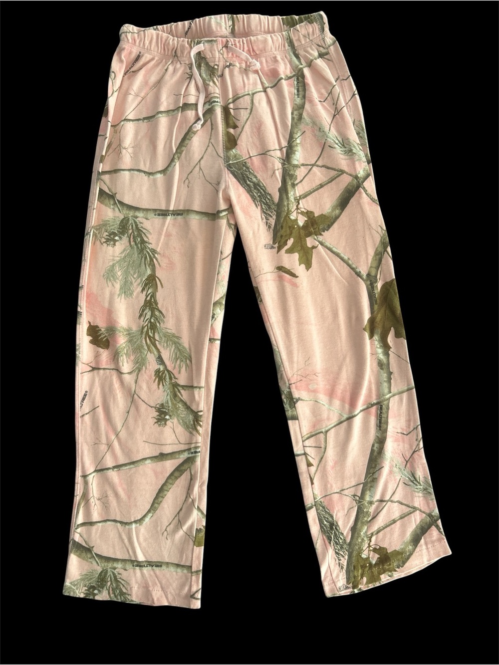 Cabela's Pink & Green Tree Camo Drawstring Lounge Pants